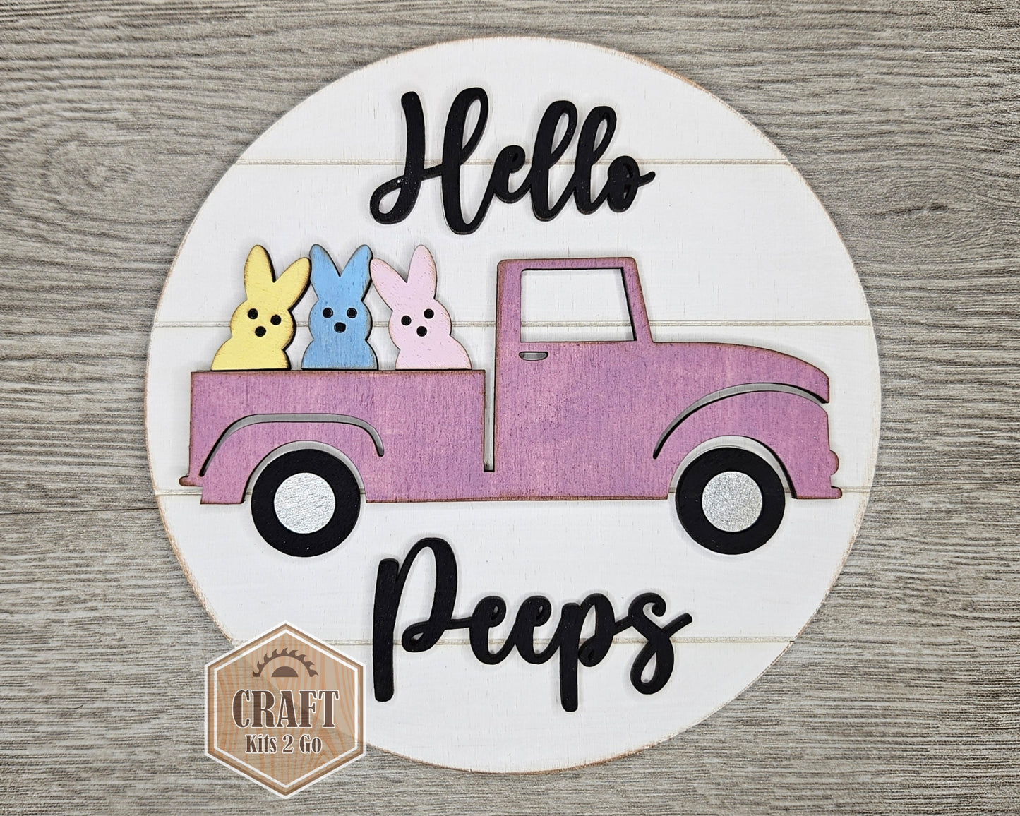 Hello Peeps Sign | #2477