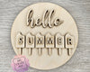 Hello Summer Sign | Summertime | Summer Crafts | Paint Party Supplies | DIY Craft Kits | #2240