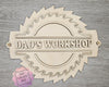 Dad's Garage | Workshop Sign | Father's Day ideas | Dad Gifts | DIY Craft Kits | Paint Party Supplies | #2851