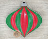 Christmas Ornament DIY Paint kit #2443 - Multiple Sizes Available - Unfinished Wood Cutout Shapes