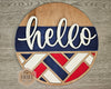 Hello Sign | Welcome Home Sign | Welcome Sign | Chevron | DIY Craft Kits | Paint Party Supplies | Crafts | #4158