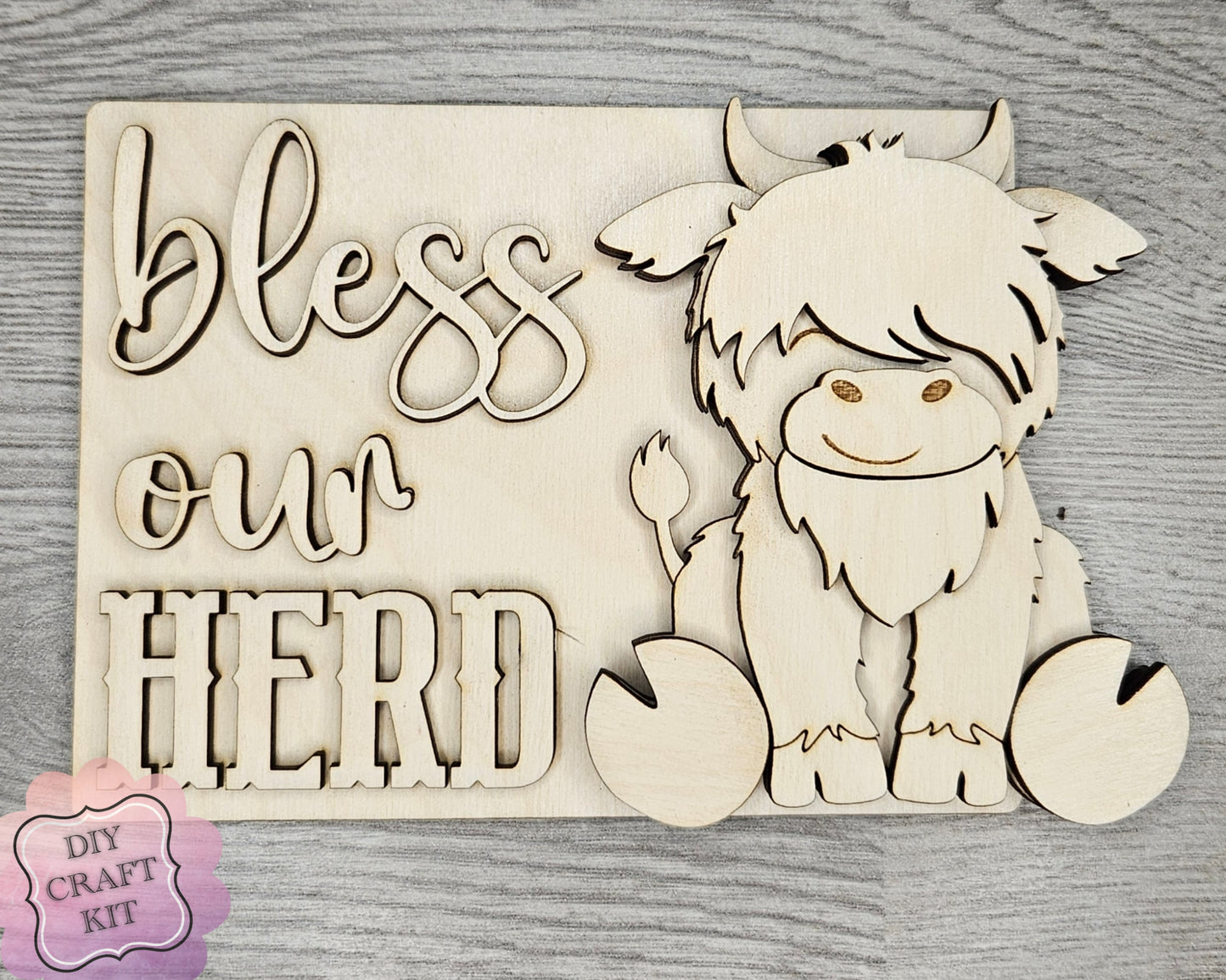 Highland Cow Sign | #4180