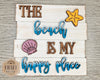 The Beach is my Happy Place | Summertime | Summer Crafts | DIY Craft Kits | Paint Party Supplies | #2715