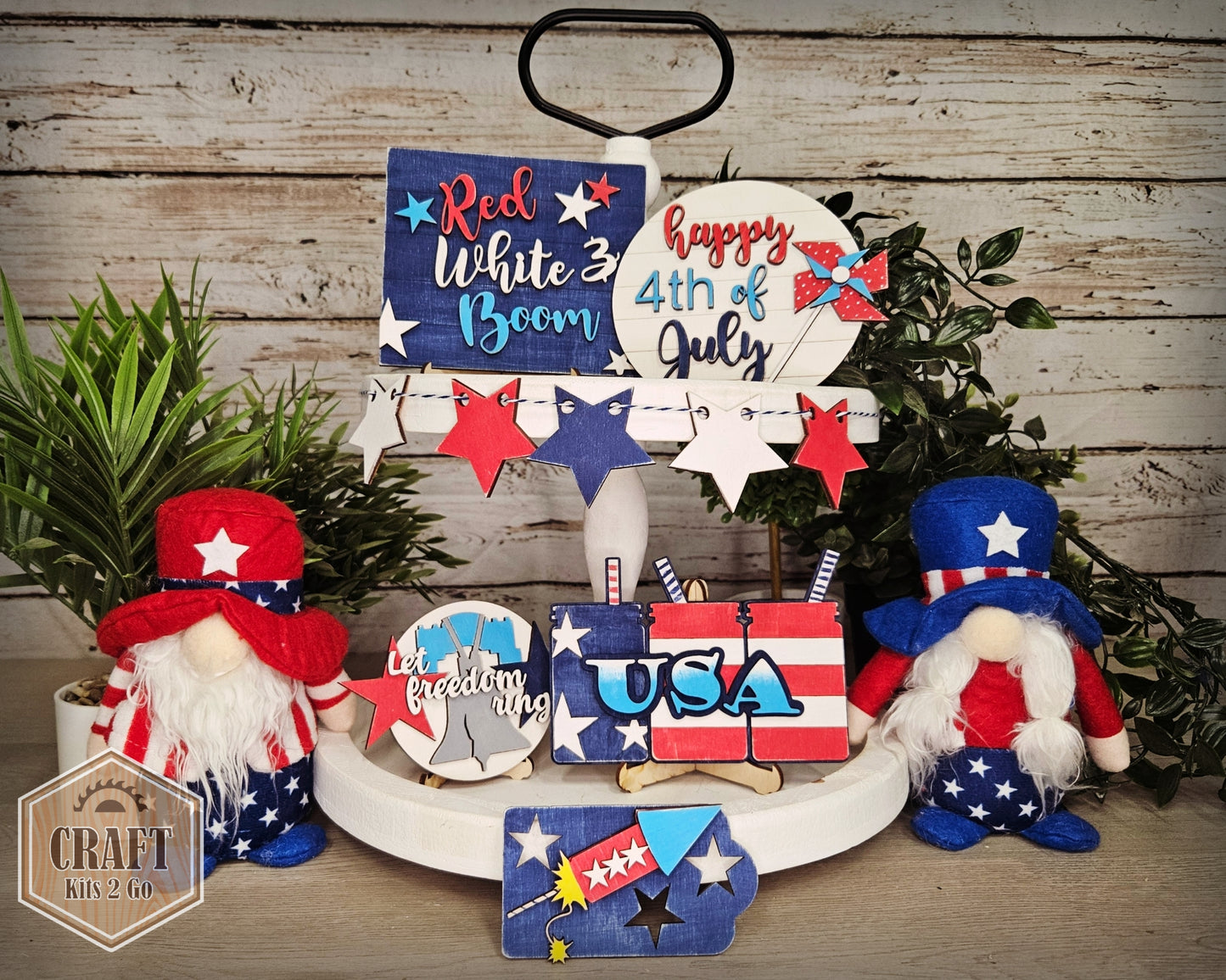 Patriotic Mason Jars | #2866