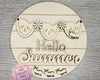 Watermelon Summer Sign | Summer Crafts | Hello Summer | Summertime | Summer Sign | DIY Craft Kits | Paint Party Supplies | #4197