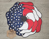 Patriotic Flower Decor | 4th of July Decor | Patriotic Decor | 4th of July Crafts | DIY Craft Kits | Paint Party Supplies | #2254