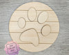 Dog Paw | Dog Welcome Sign | Pets | Dog House Sign | Crafts | DIY Craft Kits | Paint Party Supplies | #4260