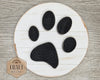 Dog Paw | Dog Welcome Sign | Pets | Dog House Sign | Crafts | DIY Craft Kits | Paint Party Supplies | #4260