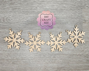 Snowflake Bunting | Banner | Christmas Décor | Christmas Craft | Holiday Activities | DIY Craft Kits | Paint Party Supplies | #4284