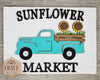 Sunflower Market | Sunflower Sign | Summer Crafts | DIY Craft Kits | Paint Party Supplies | #2274