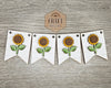 Sunflower Bunting | Banner | Summer Crafts | Summertime DIY Craft Kits | Paint Party Supplies | #4287