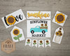 Sunflower Bunting | Banner | Summer Crafts | Summertime DIY Craft Kits | Paint Party Supplies | #4287