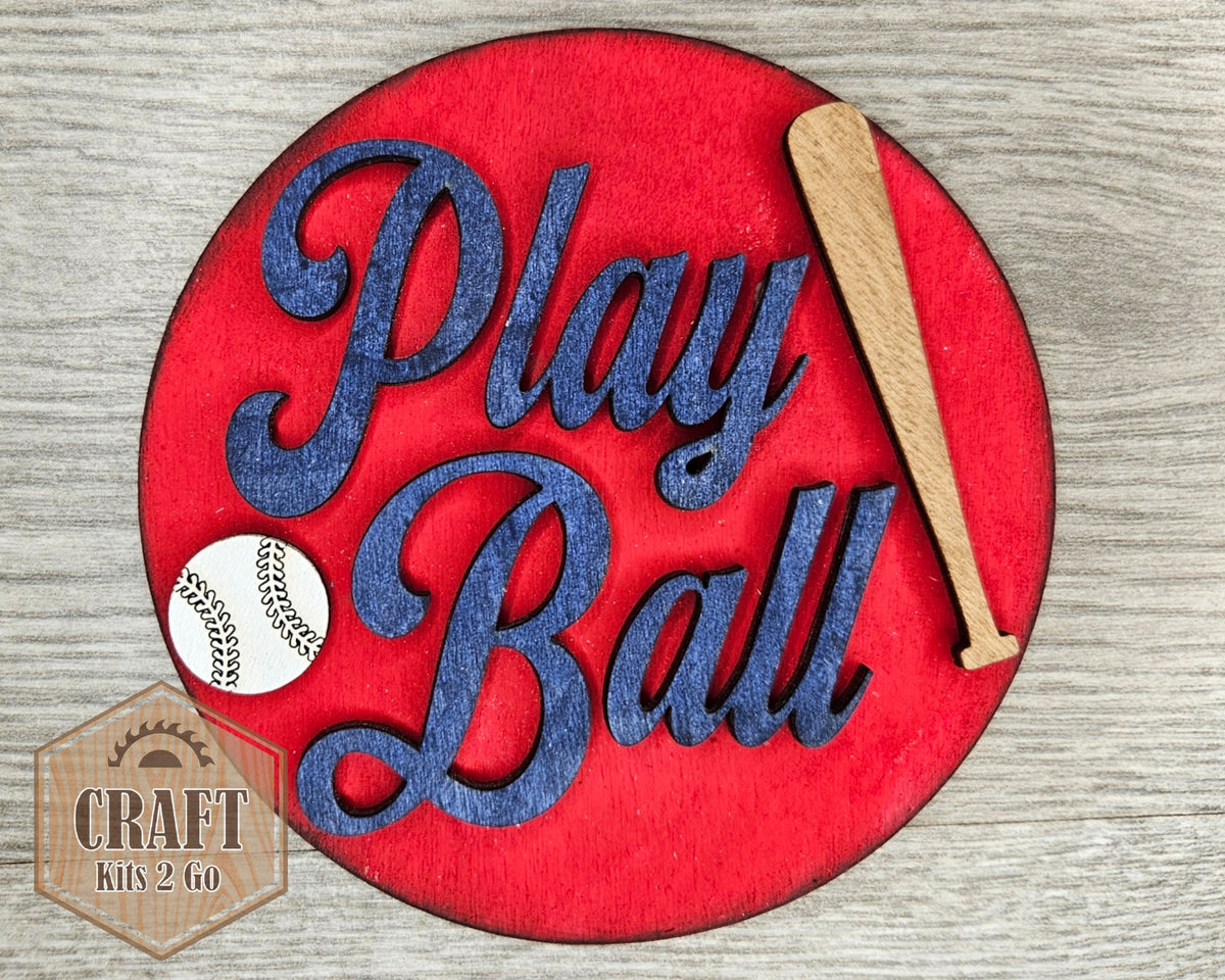 Baseball Sign Ball Play Ball Sign | #4315 – Craft Kits 2 Go