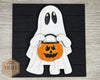 Halloween Ghost Craft | Halloween Sign | Halloween Decor | Halloween Crafts | DIY Craft Kits | Paint Party Supplies | #4480