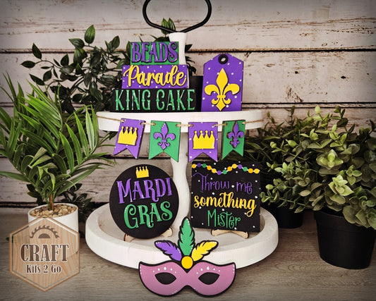 Mardi Gras Tier Tray | #100142