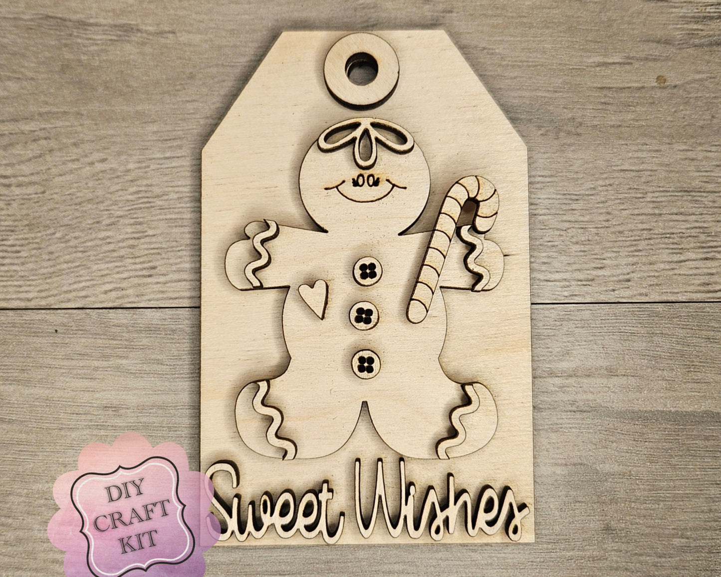 Gingerbread Man Sweet Wishes Tag | #4520