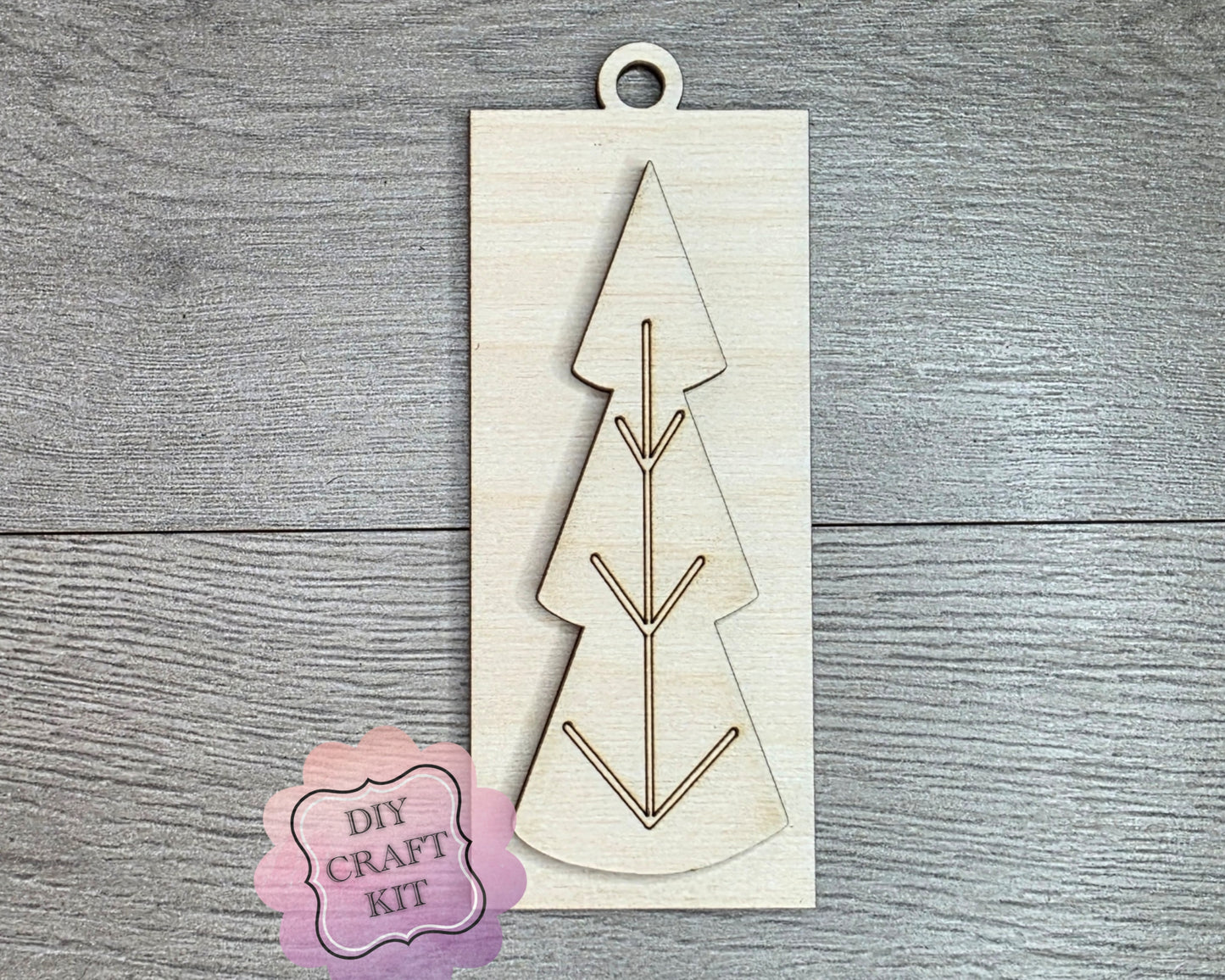 Rustic Christmas Tree Ornament | #5046