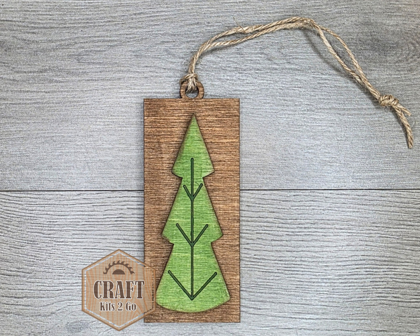 Rustic Christmas Tree Ornament | #5046