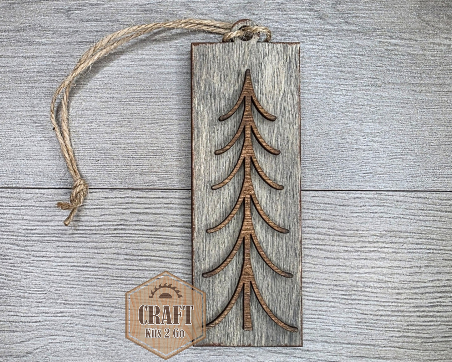 Rustic Christmas Tree Ornament | #2447