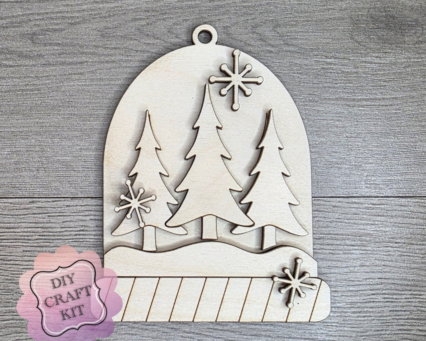 Winter Trees Christmas Ornament | #5063