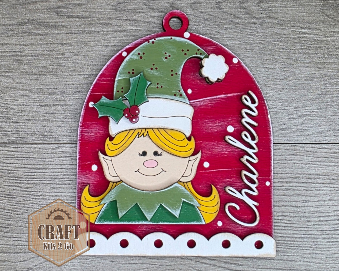 Custom Elf Ornament | #5066