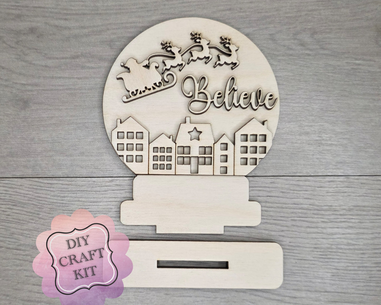 Believe Snow Globe Shelf Sitter Santa | #5161