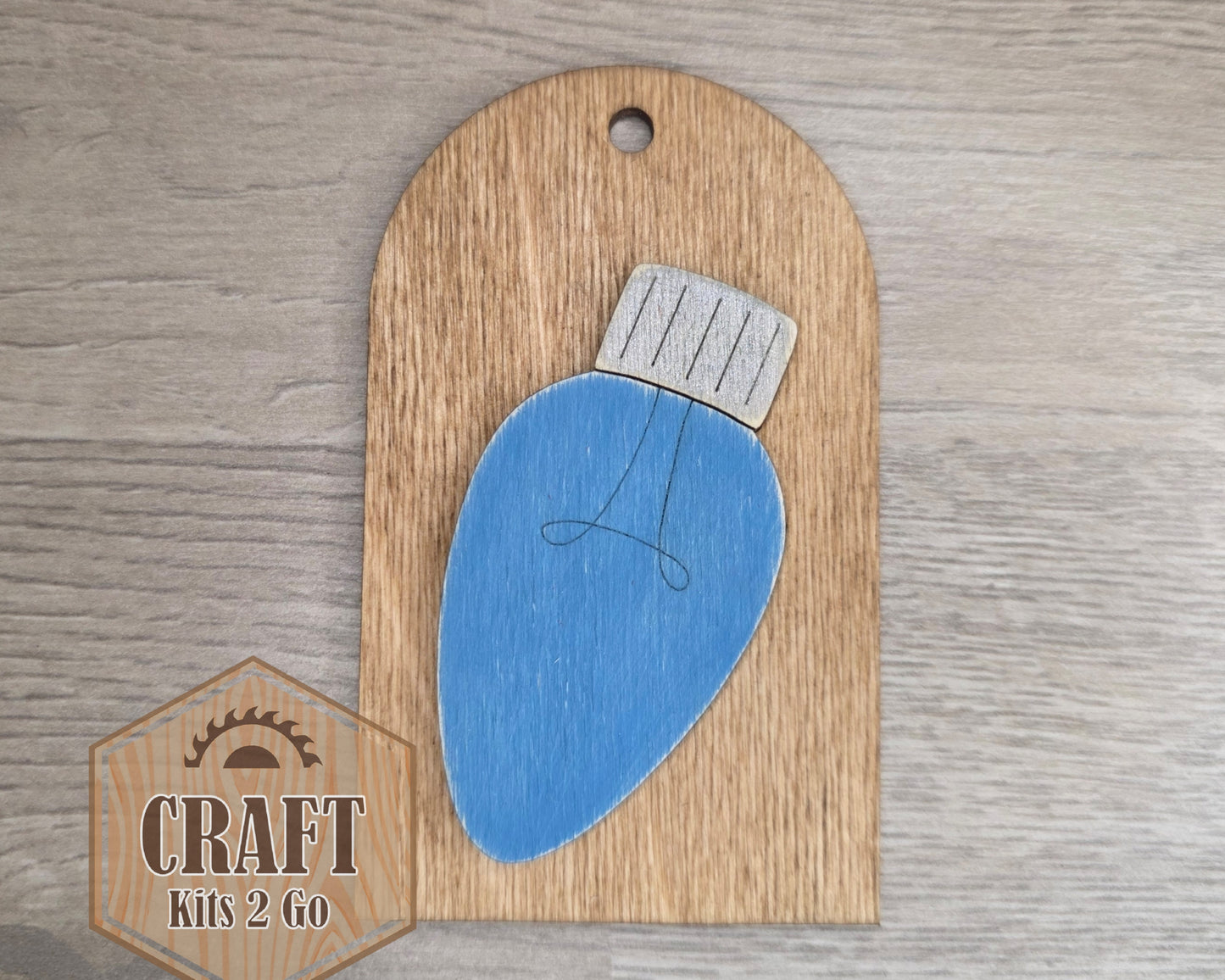 Christmas Light Tag Ornament | #2998