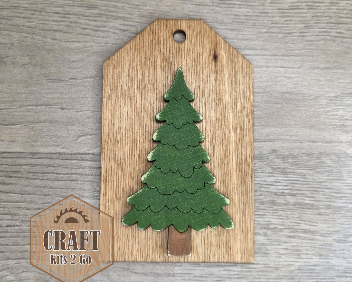 Christmas Tree Tag Ornament | #2993