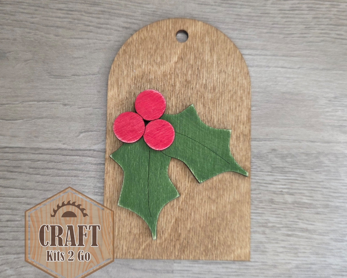 Holly Leaf Tag Ornament | #2996