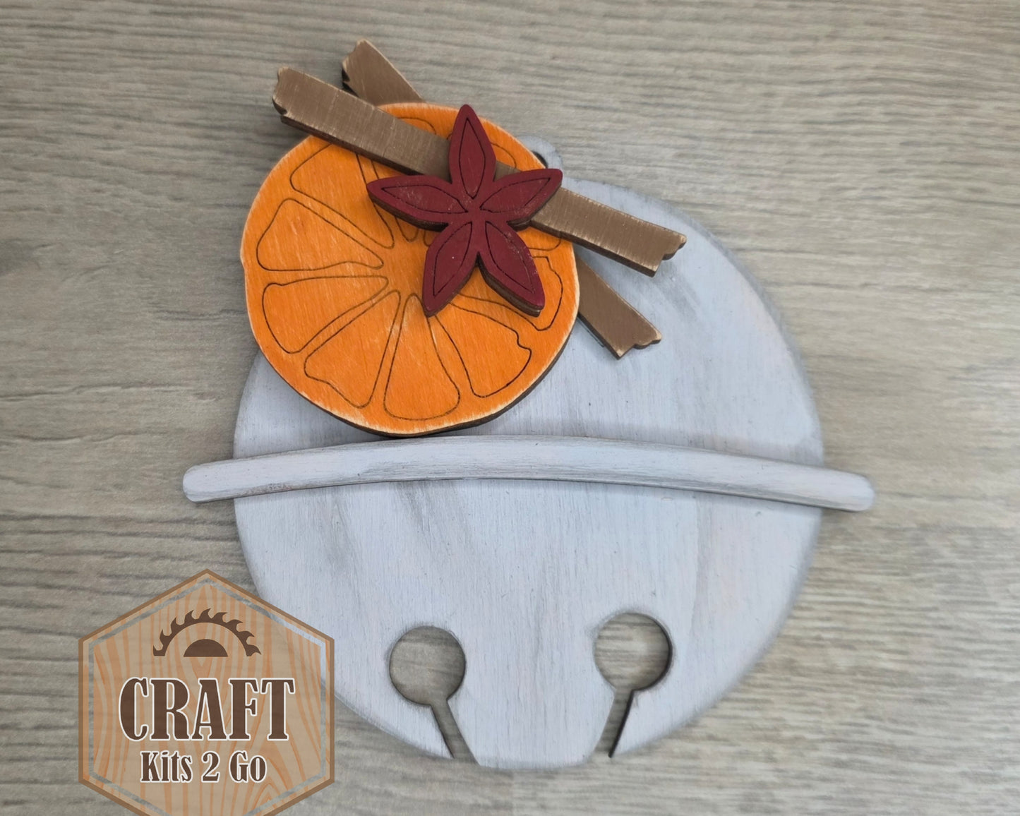 Orange Slice Bell Ornament | #5236