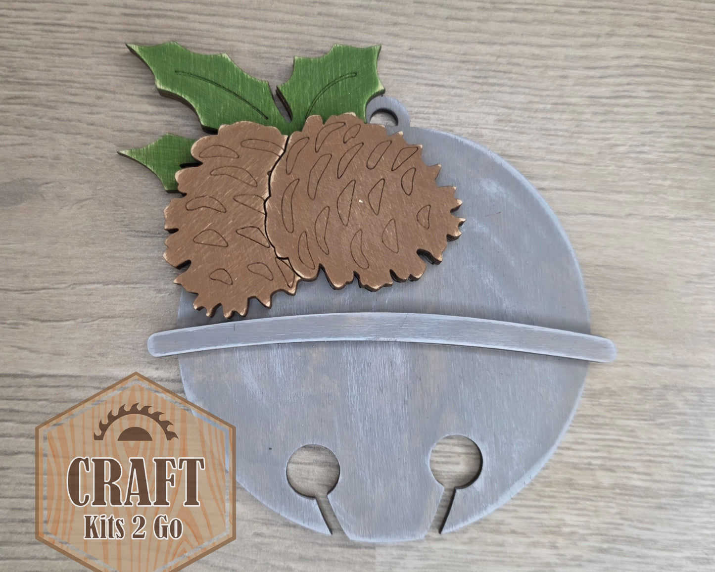 Pine Cone Bell Ornament | #2994