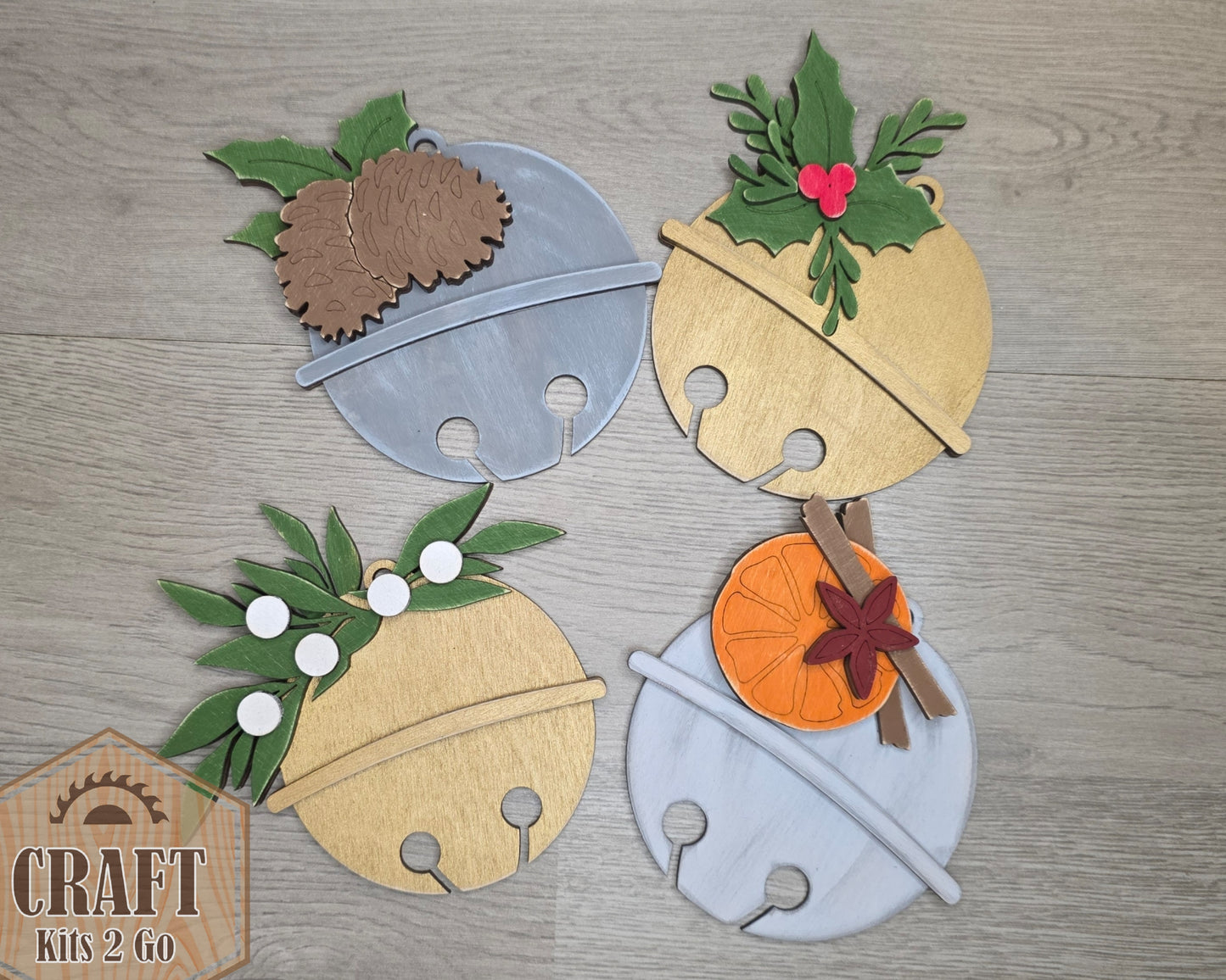 Orange Slice Bell Ornament | #5236