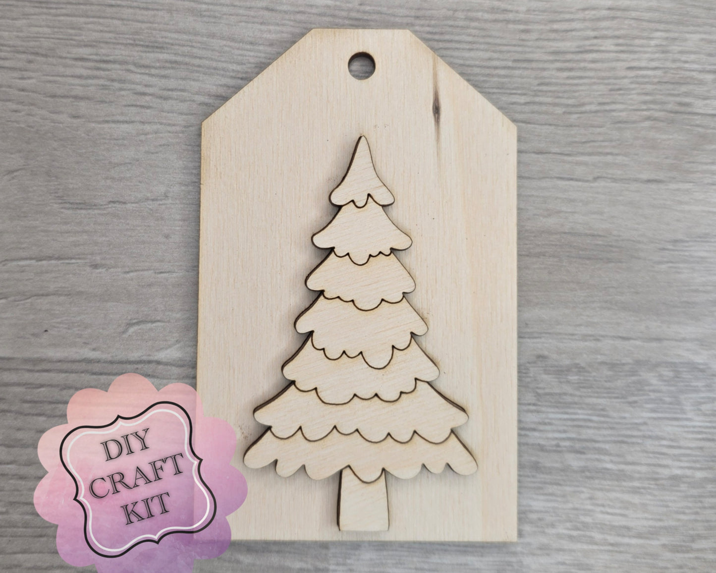 Christmas Tree Tag Ornament | #2993