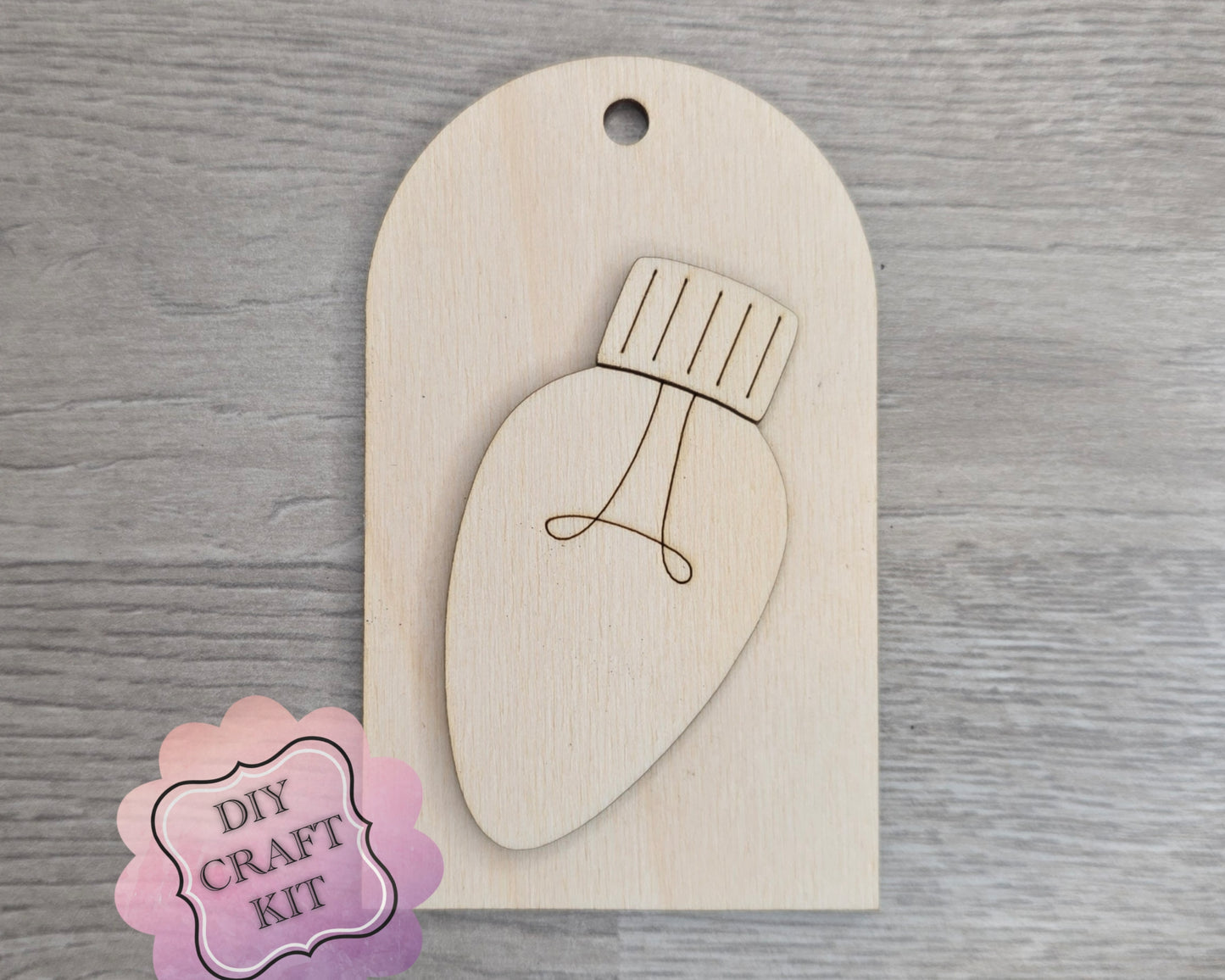 Christmas Light Tag Ornament | #2998
