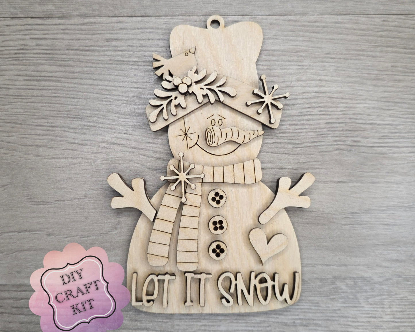 Let it Snow Snowman Ornament | #3505