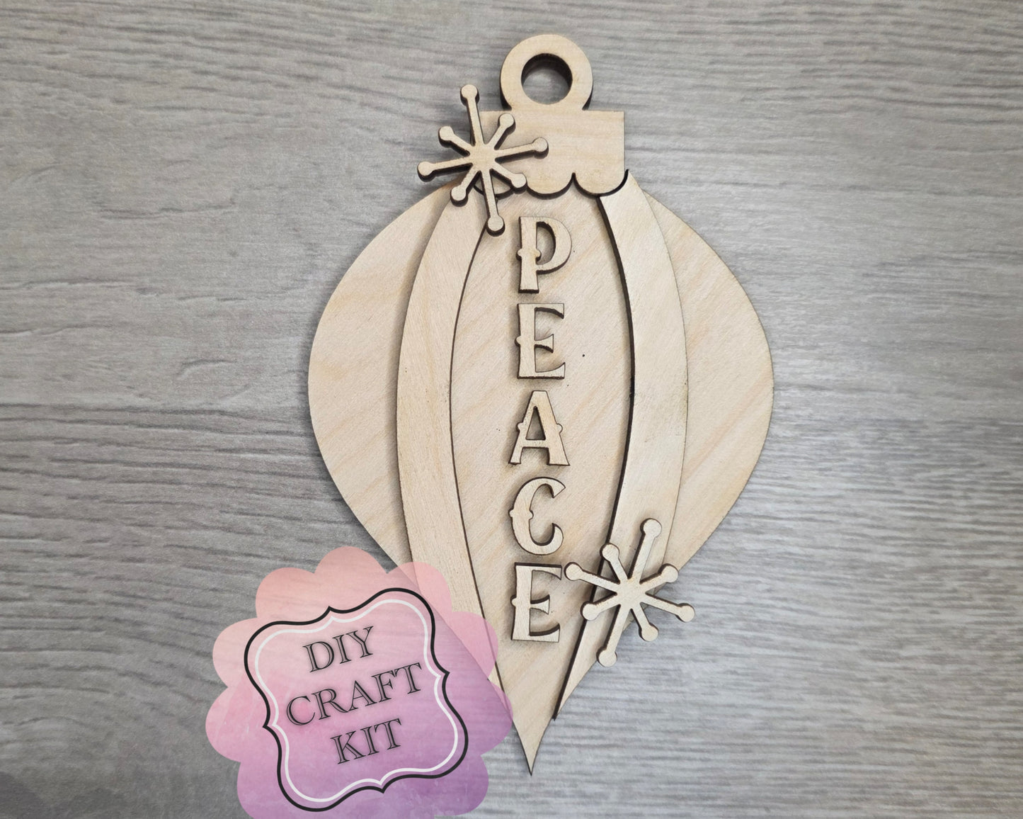 Peace Vintage Christmas Ornament  | #5331