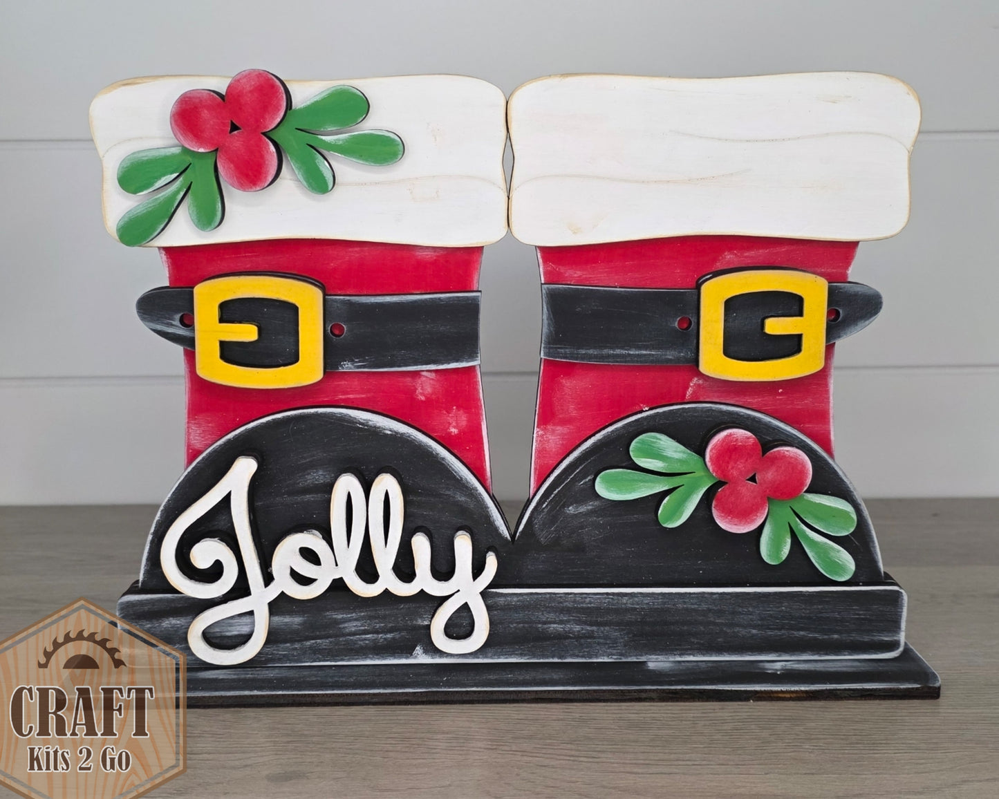 Santa Boots Shelf Sitter | #5304
