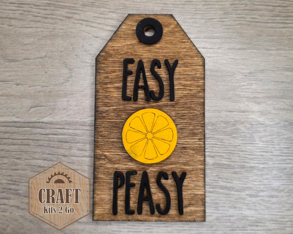 Easy Peasy Tag | Lemon | #2541