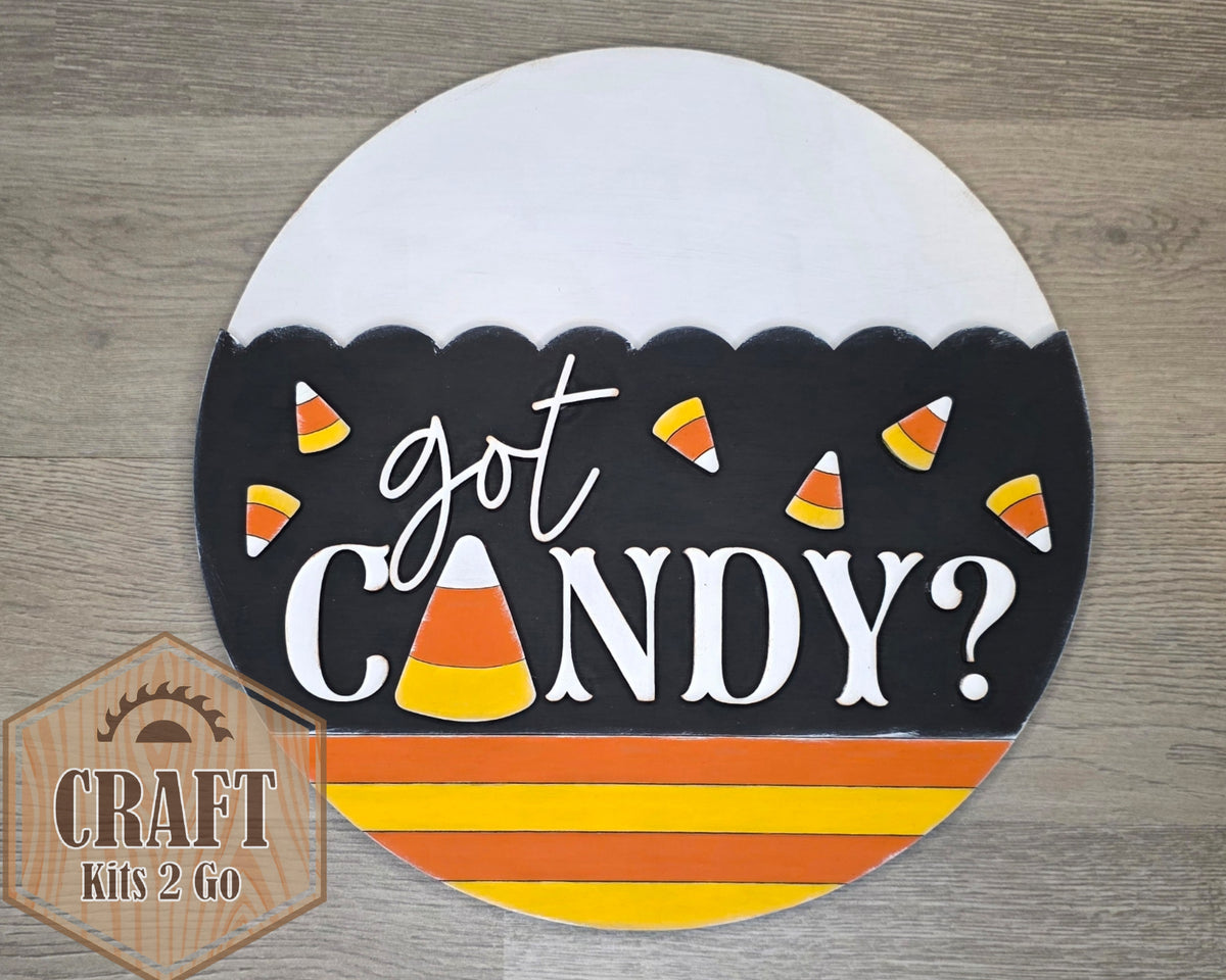 Got Candy Sign | Candy Corn | #4359