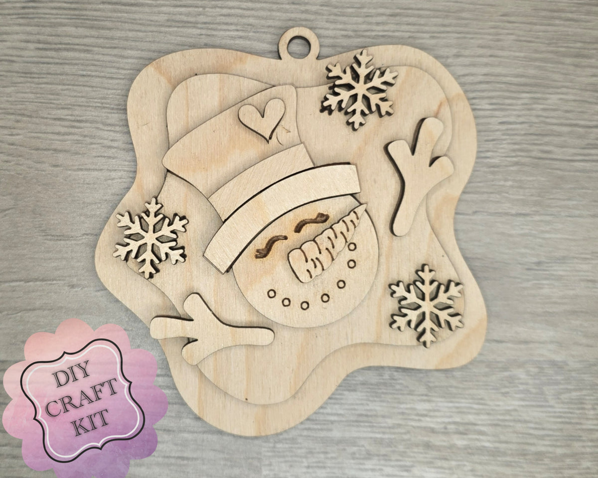Melted Snowman Ornament | #3508