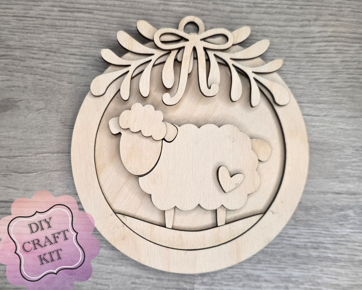 Primitive Sheep Ornament | #5338