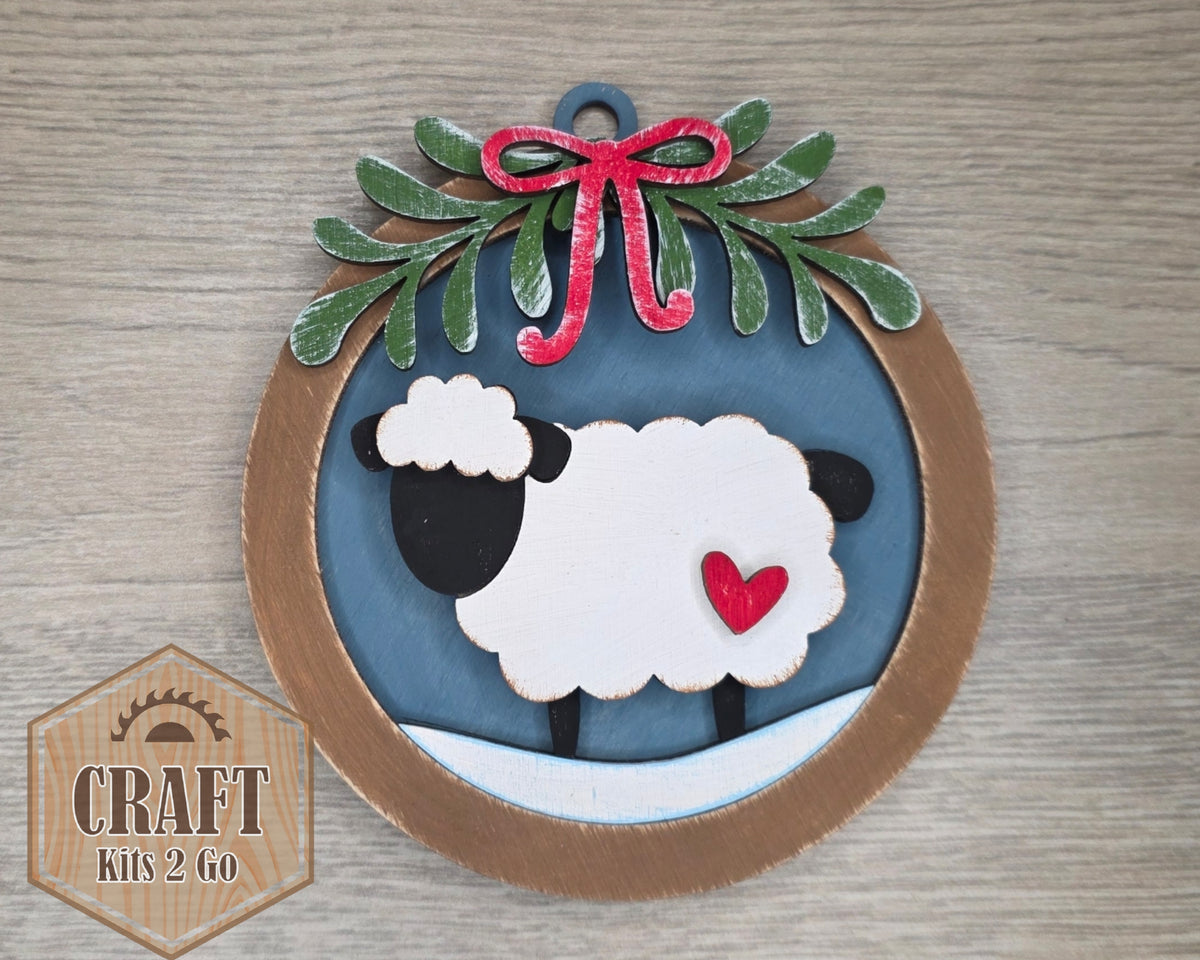 Primitive Sheep Ornament | #5338