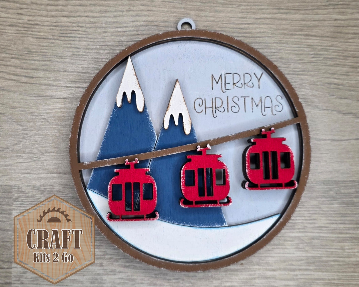 Mountain Gondola Ornament | #5358