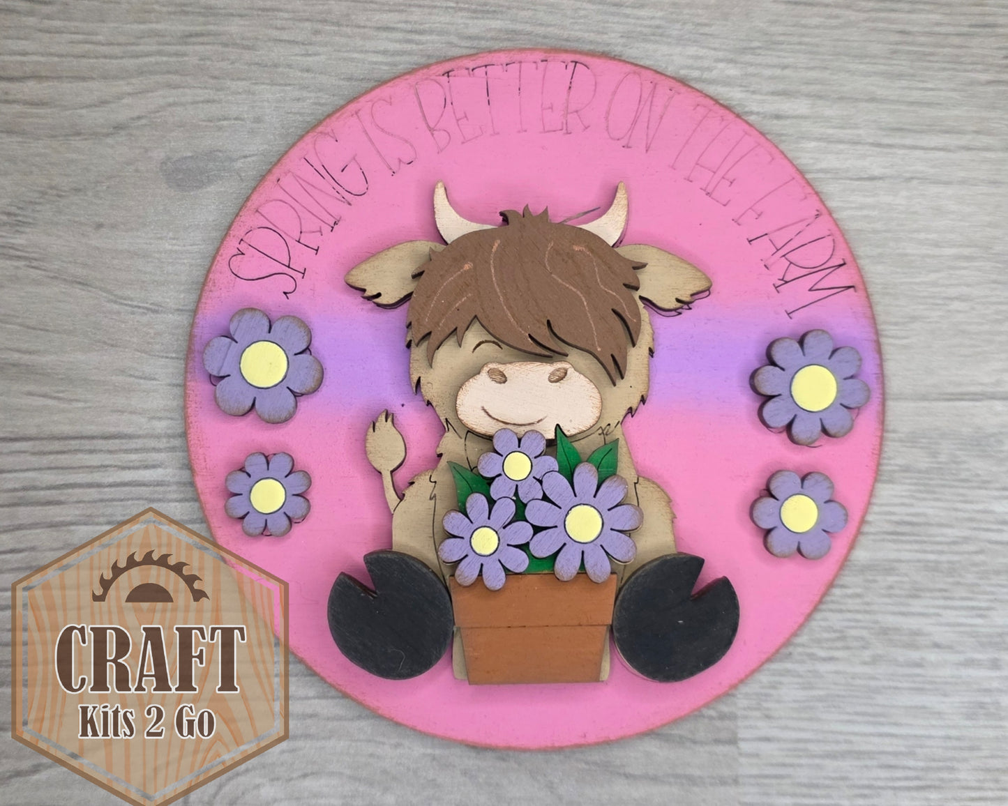 Spring Highland Cow | #3416