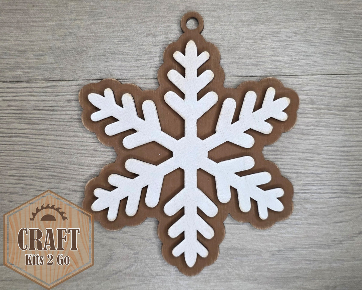 Gingerbread Snowflake Icing Ornament | #5364