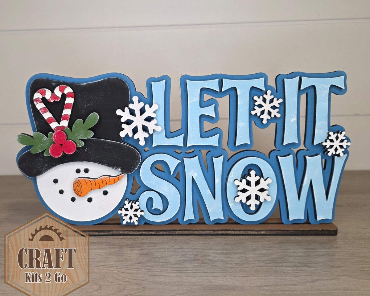Let it Snow Shelf Sitter | #5283