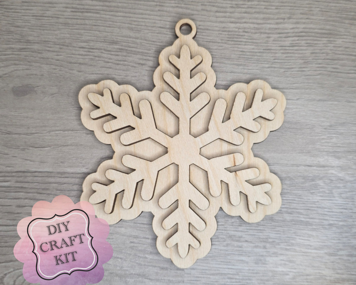 Gingerbread Snowflake Icing Ornament | #5364