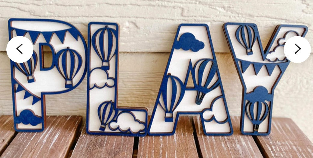 Hot Air Balloon Letters & Numbers | #3397