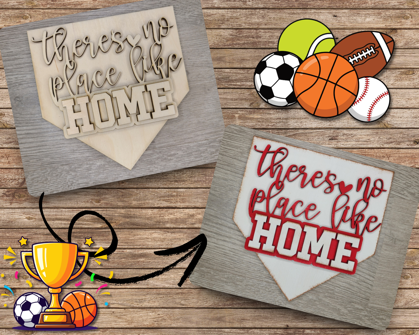 Baseball Theres No place like home | #2754