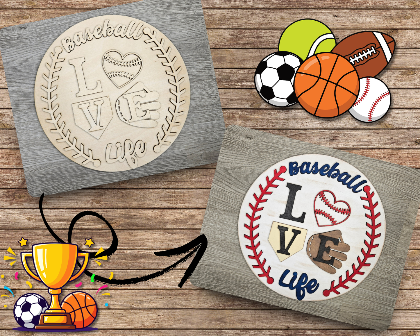 Baseball Love Sign | #2577